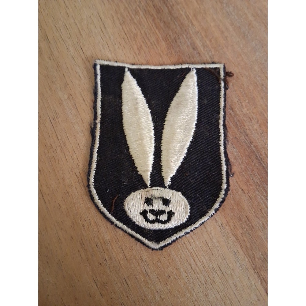 Vintage Embroidered patch . Bunny logo. 1960s